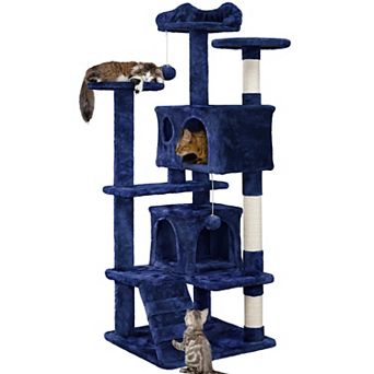 54 in Cat Tree Condo Scratch Post Kitten Play House