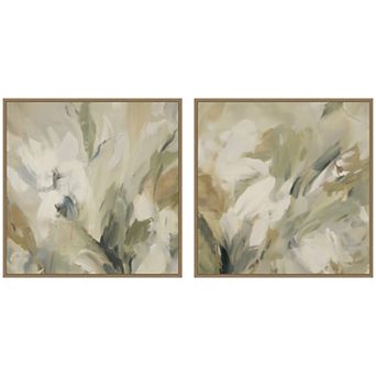 Olive Bloom No. 3 & No. 2 2 pc Framed Canvas Wall Art Set by Amy Lighthall