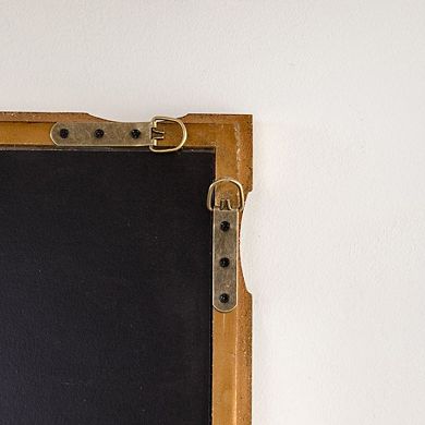 Gold Bamboo-Style Rectangular Wall Mirror for Bathroom, Living Room