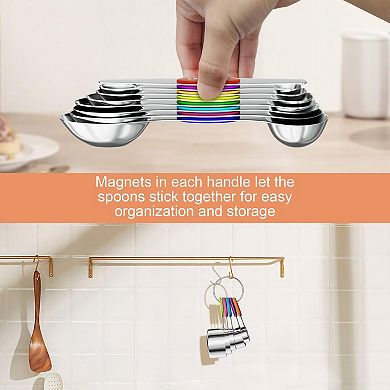 13-piece Magnetic Measuring Cups Spoons Set with Leveler