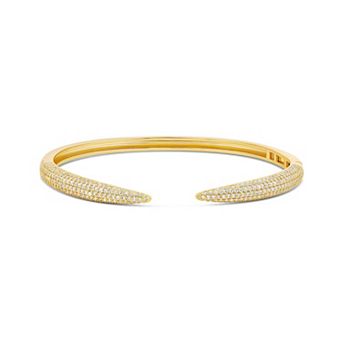 SHYMI Pavé Claw Cuff Bangle — 18K Gold-Filled, CZ, Open
