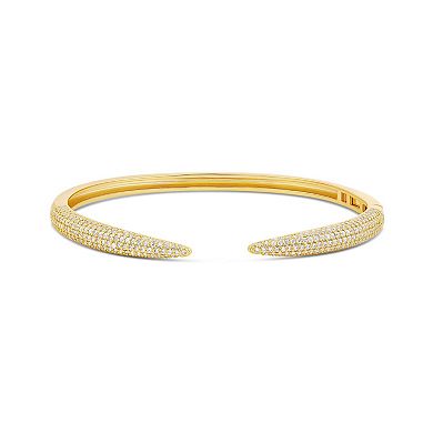 SHYMI Pavé Claw Cuff Bangle — 18K Gold-Filled, CZ, Open