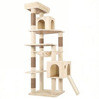 70" Heavy Duty Cat Tree Tower with Hammock Condo for Indoor Cats