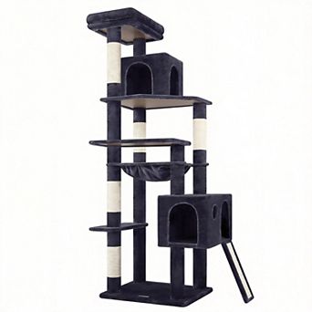 70" Heavy Duty Cat Tree Tower with Hammock Condo for Indoor Cats