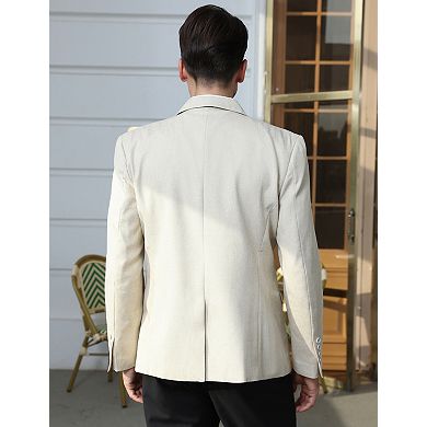 Men's Lightweight Casual Coat Buttons Blazer Suit Jackets