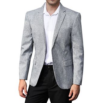 Men's Lightweight Casual Coat Buttons Blazer Suit Jackets
