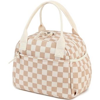 Women Insulated Lunch Tote Leakproof Quilted Cooler Work School