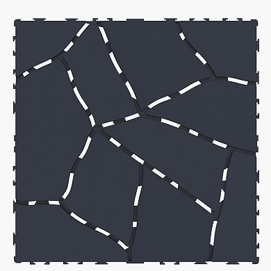 WOW PIONEER Interlocking Plastic Patio Deck Tiles for Easy DIY Outdoor Flooring 44pcs