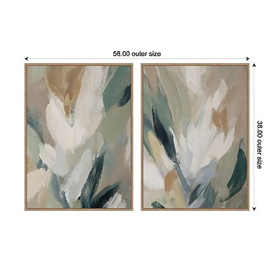 Plant Form No. 1 & No. 2 2 Piece Framed Canvas Wall Art Set by Amy Lighthall