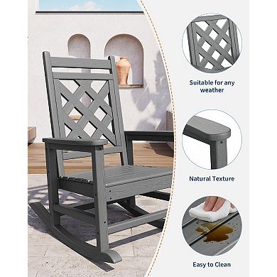 ANIXOL Adirondack HDPE Rocking Chair