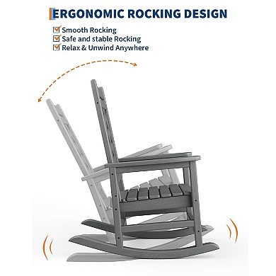 ANIXOL Adirondack HDPE Rocking Chair