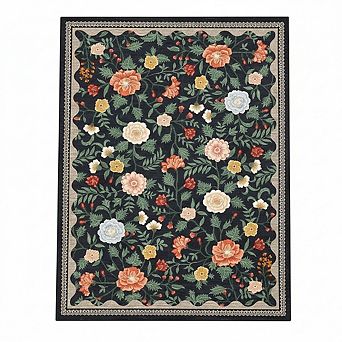 Boho Rugs,Stain-Resistant,Soft Floral Carpet for Entryway Bedside Nursery