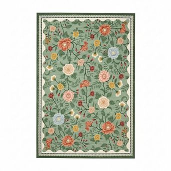 Boho Rugs,Stain-Resistant,Soft Floral Carpet for Entryway Bedside Nursery