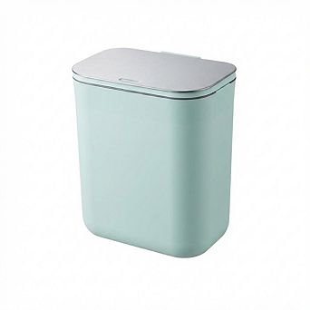 Odor-Free & Space-Saving Hanging Trash Can Stainless Steel Lid Indoor Compost Bin for Kitchen