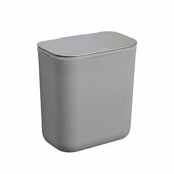 Odor-Free & Space-Saving Hanging Trash Can Stainless Steel Lid Indoor Compost Bin for Kitchen