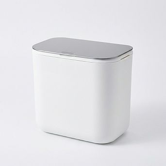 Odor-Free & Space-Saving Hanging Trash Can Stainless Steel Lid Indoor Compost Bin for Kitchen
