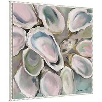 Sylvie Oyster Roast Framed Canvas by Mary Sparrow