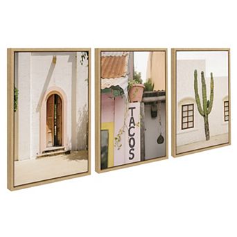 Sylvie Cabo San Lucas Mexico Framed Canvas Art Set by Crystal Lynn Collins