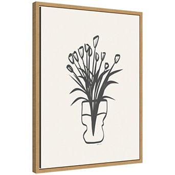Tulips by Gabrielly Guedes Framed Canvas Wall Art Print