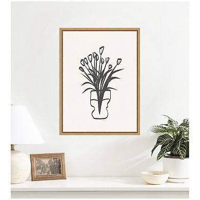 Tulips by Gabrielly Guedes Framed Canvas Wall Art Print