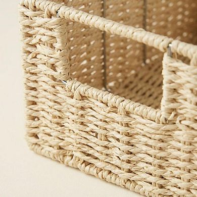 ANIXOL Woven Paper Rope Storage Baskets 4-Pack