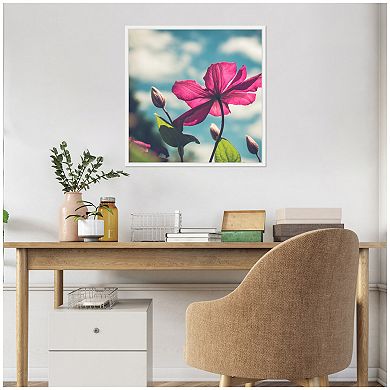 Sylvie Flower in the Sky Framed Canvas by Stephanie Klatt