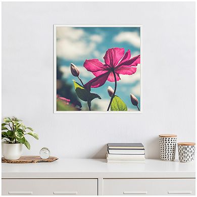 Sylvie Flower in the Sky Framed Canvas by Stephanie Klatt