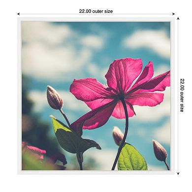 Sylvie Flower in the Sky Framed Canvas by Stephanie Klatt