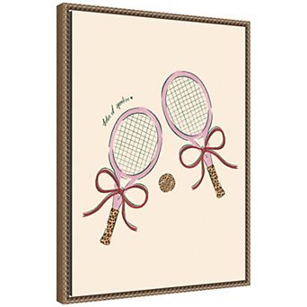 Tennis Club by Aislinn Simmonds Duchess Plum Framed Canvas Wall Art Print