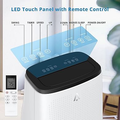 14000 BTU Cooling Capacity for Up to 750 Sq.ft,Multi-Functional AC Unit with Fan,Dehumidifier