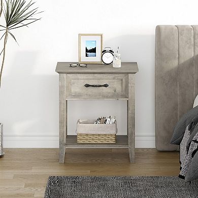 ANIXOL Modern Gray Bedside Table