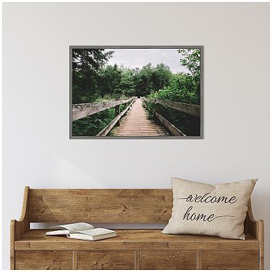 Sylvie Pathway to the Forest Landscape Framed Canvas by Patricia Hasz