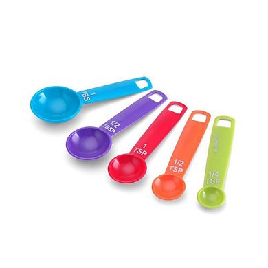 9-piece Nesting Measuring Set with Ring Easy-Read Durable Plastic