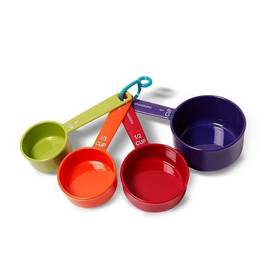 9-piece Nesting Measuring Set with Ring Easy-Read Durable Plastic
