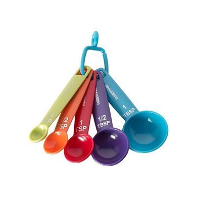 9-piece Nesting Measuring Set with Ring Easy-Read Durable Plastic