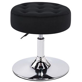 Mid-Century Tufted Swivel Vanity Stool