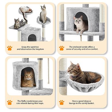 79" Multi-Level Cat Tree Condo Tower Play House