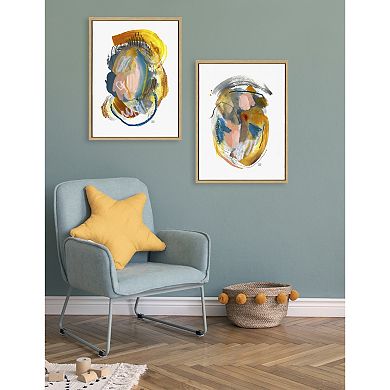 Sylvie Changes No 1 and 2 Framed Canvas Art Set by Erika Wynn