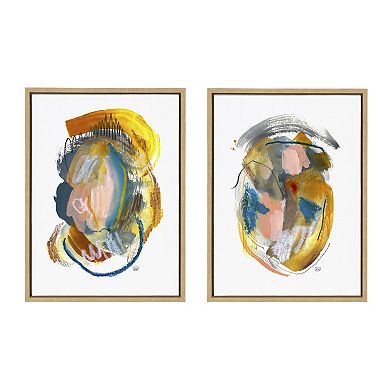 Sylvie Changes No 1 and 2 Framed Canvas Art Set by Erika Wynn
