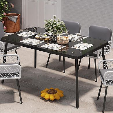 ANIXOL 7-Piece Outdoor Dining Table & Chair Set