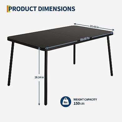 ANIXOL 7-Piece Outdoor Dining Table & Chair Set