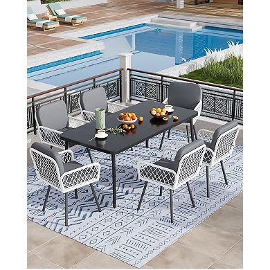 ANIXOL 7-Piece Outdoor Dining Table & Chair Set