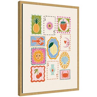 Storytelling Shores by Aislinn Simmonds Duchess Plum Framed Canvas Wall Art Print