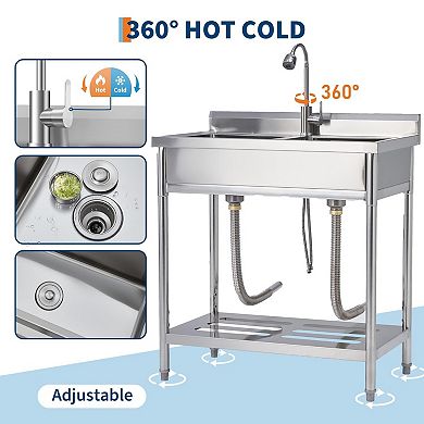 ANIXOL Commercial Stainless Kitchen Sink