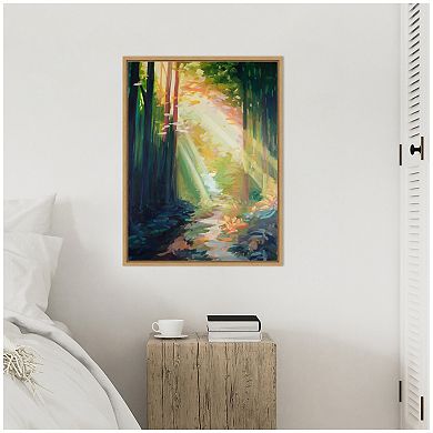 Sylvie Forest Sunshine Framed Canvas by Rachel Christopoulos
