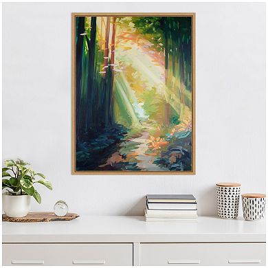 Sylvie Forest Sunshine Framed Canvas by Rachel Christopoulos