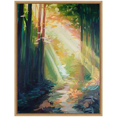 Sylvie Forest Sunshine Framed Canvas by Rachel Christopoulos