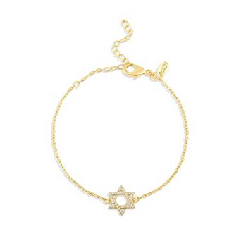 SHYMI Star of David Bracelet — 18K Gold-Filled, CZ, 6" + 2" Ext
