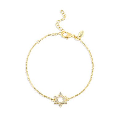 SHYMI Star of David Bracelet — 18K Gold-Filled, CZ, 6" + 2" Ext