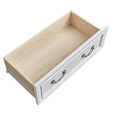 Farmhouse 6-Drawer Bathroom Storage Dresser, Rustic Wooden Chest with Base